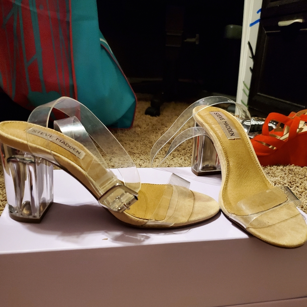 Clear heels